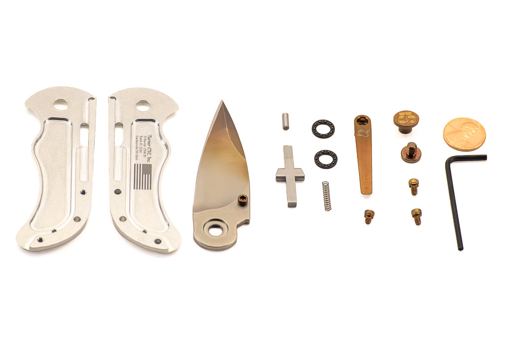 Exploded view showing the El Burrito folder components